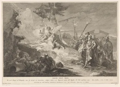 Christus en engel in de hof van Getsemane