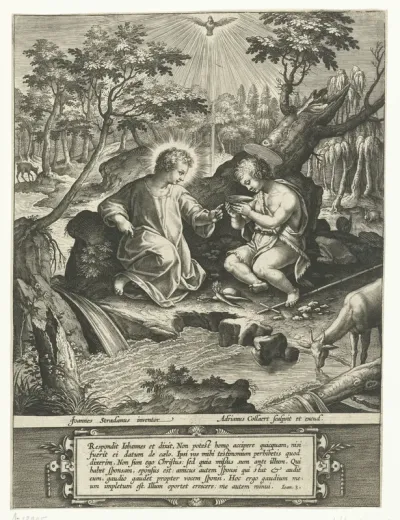 Christus en Johannes de Doper als kinderen