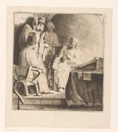 Christus en vier oude mannen