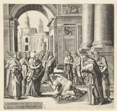 Christus en vrouw van Kanaän