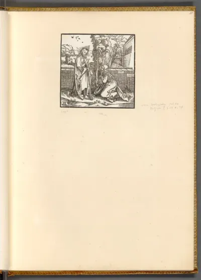 Christus erscheint Maria Magdalena als Gärtner ("Noli me tangere")