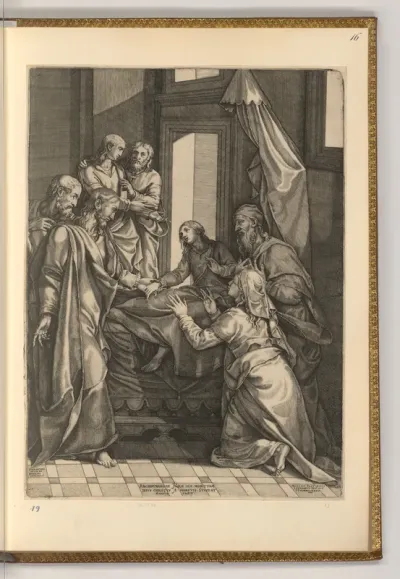 Christus erweckt die Tochter des Jairus