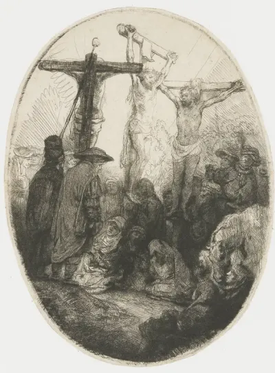 Christus gekruisigd tussen de twee moordenaars