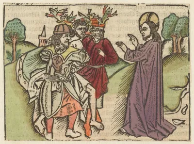 Christus geneest de bezeten man die niet kon spreken