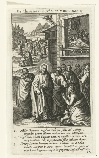 Christus geneest de dochter van een vrouw uit Kanaän