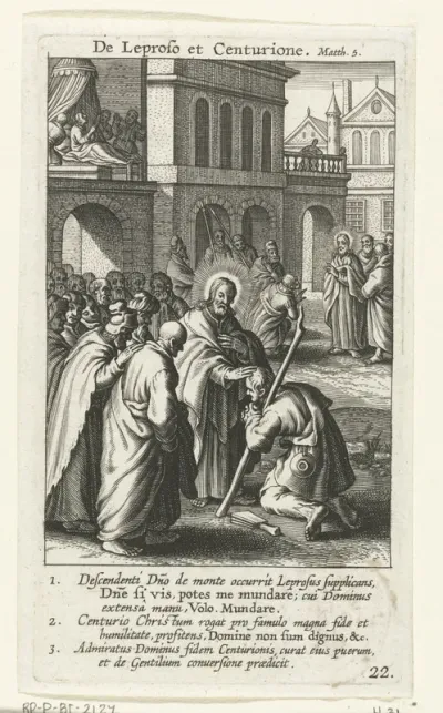 Christus geneest de knecht van de centurio van Kaparnaüm