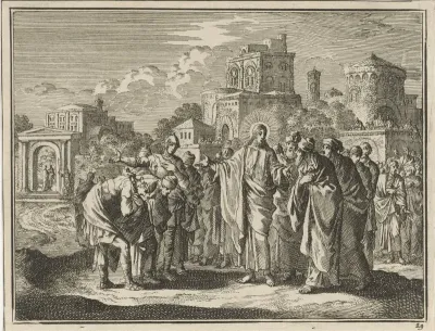 Christus geneest de knecht van de hoofdman van Kafarnaüm