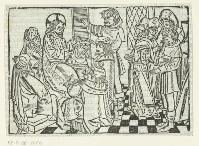 Christus geneest de man met een verdorde hand