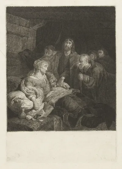 Christus geneest de schoonmoeder van Petrus