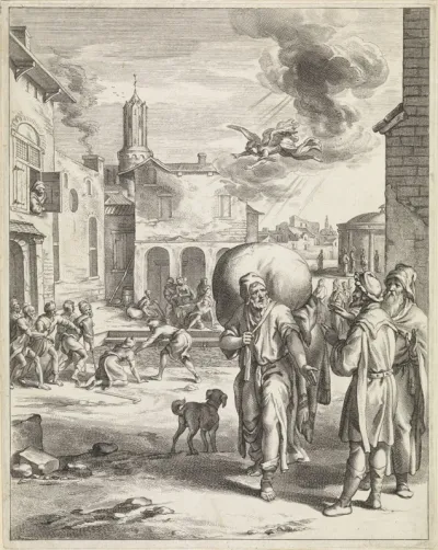 Christus geneest een man bij het bad van Betesda