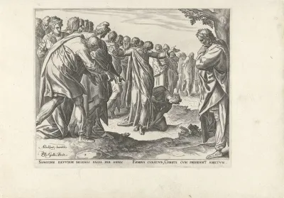 Christus geneest een vrouw met bloedverlies