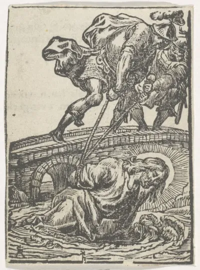 Christus in de beek van Cebron