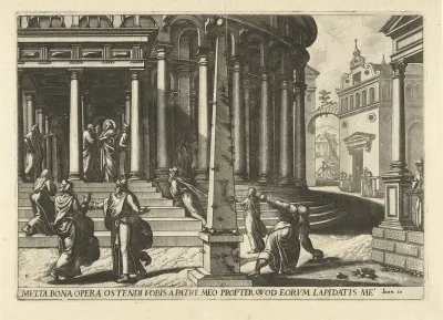 Christus in de zuilengang van Salomo