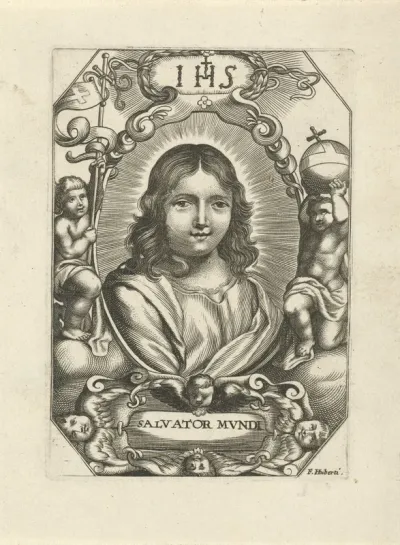 Christus in een ovaal
