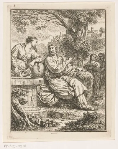 Christus in gesprek met de Samaritaanse vrouw