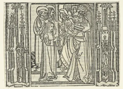 Christus in gesprek met Farizeeërs in de tempel