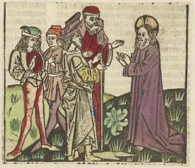 Christus in gesprek met Nicodemus