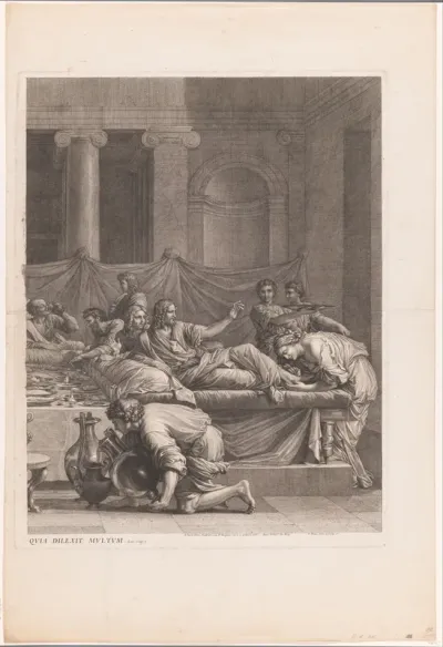 Christus in het huis van Simon in Bethanië (rechter deel)