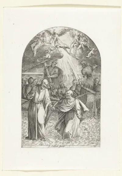 Christus loopt over het water