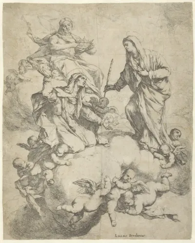 Christus, Maria en de heilige Anna