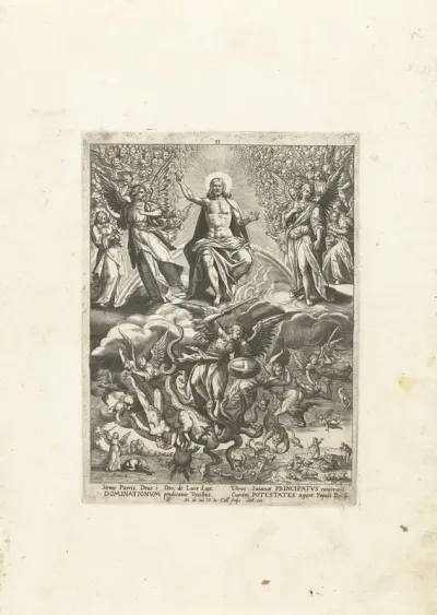 Christus met de engelen van middelste orde