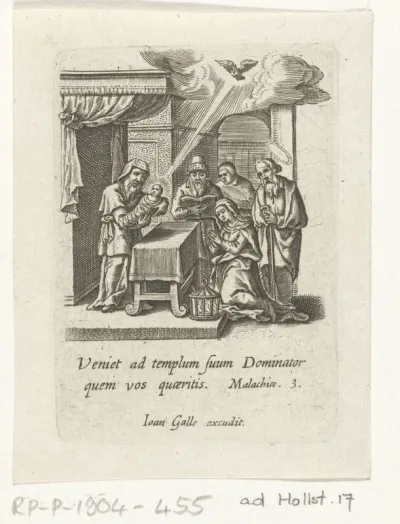 Christus met Maria en Jozef in de tempel