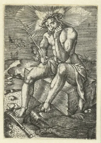 Christus op de koude steen