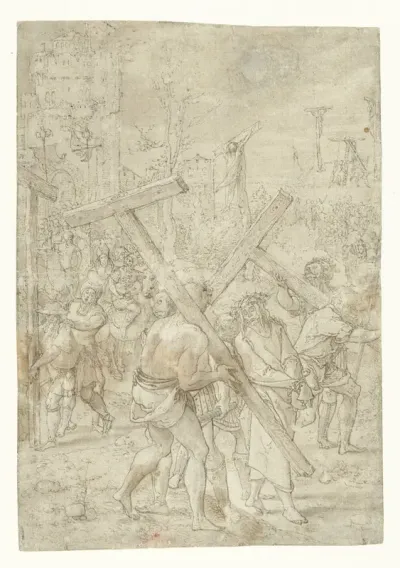 Christus op de weg naar de Calvarieberg