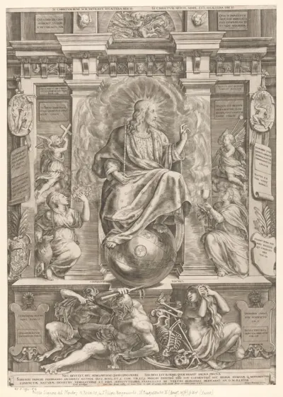 Christus op de wereldglobe