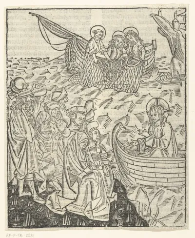 Christus predikt vanuit een boot