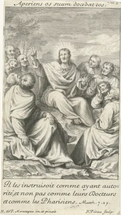 Christus predikt voor het volk