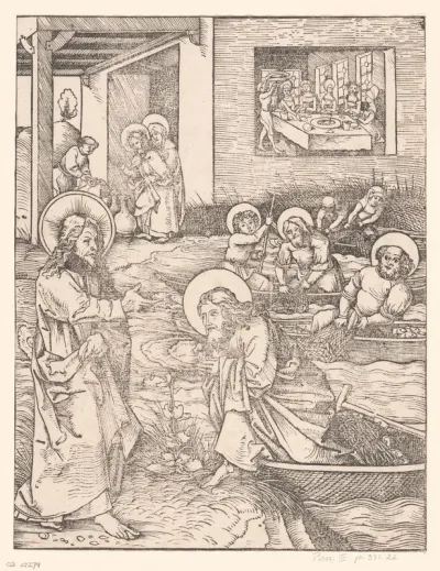 Christus roept Petrus en Andreas