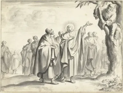 Christus roept Zacheus