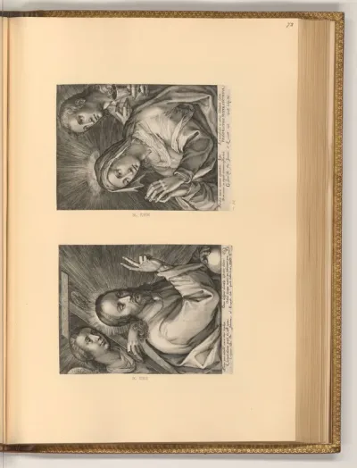 Christus, segnend; Maria, betend