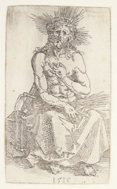 Christus som smertensmand, siddende