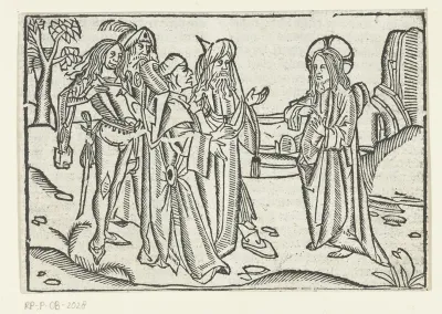Christus spreekt met Joden