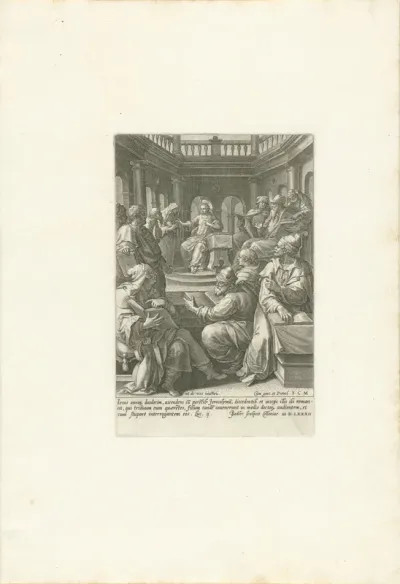 Christus temidden van de leraren