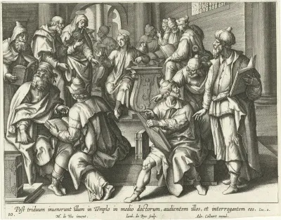 Christus temidden van de leraren