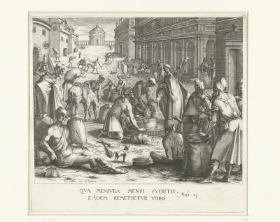 Christus tussen de graanwegers