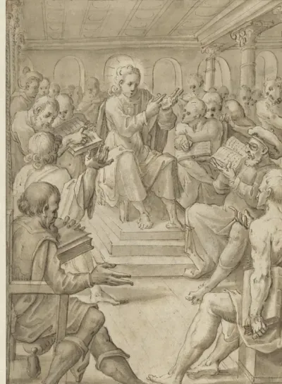 Christus tussen de schriftgeleerden
