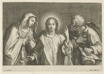 Christus tussen zijn ouders