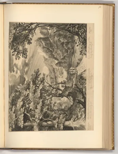 Christus und die zwei Jünger auf dem Weg nach Emmaus