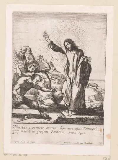 Christus verlost twee bezetenen van demonen