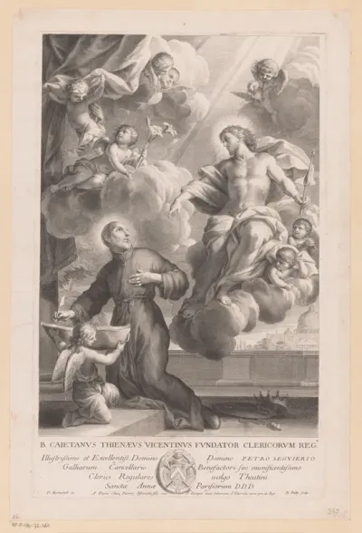 Christus verschijnt aan Cajetanus van Tiene