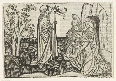 Christus verschijnt aan de drie Maria's