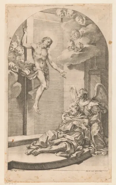 Christus verschijnt aan geestelijke
