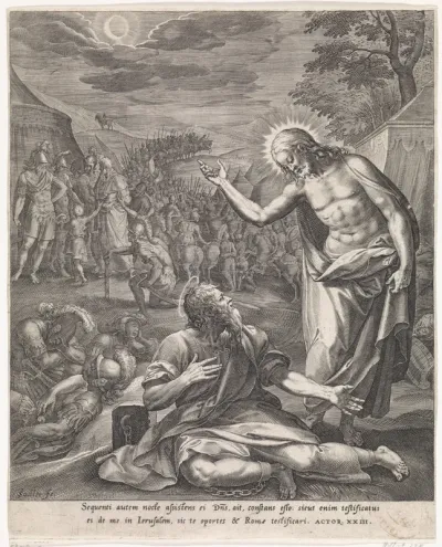 Christus verschijnt aan Paulus in het legerkamp