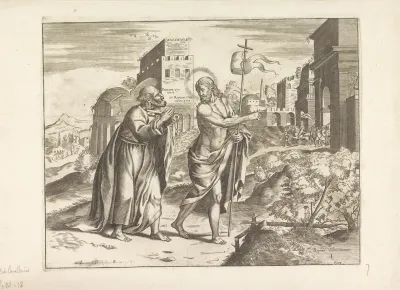 Christus verschijnt aan Petrus bij de poort van Rome