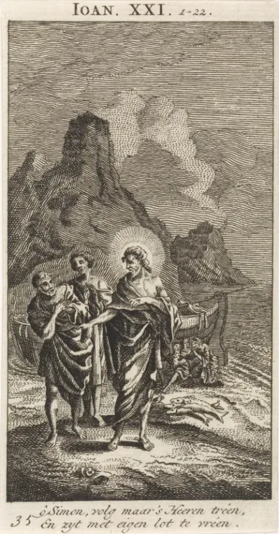 Christus verschijnt bij het Meer van Galilea