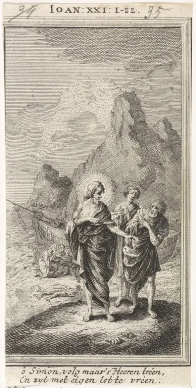 Christus verschijnt bij het Meer van Galilea